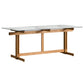 Trestle Table Clear Tempered Glass Dining Table Rectangle for Dining Room Home Clearhalo ' dining_table' 'Dining Tables & Seating' 'Dining Tables' 'Furniture' 'furniture_dining_table' 'Kitchen & Dining Furniture' 'kitchen&dining_furn' 'kitchen' 'kitchen_dining_table' 1200x1200_c18cf706-12a5-4778-8191-5e1eb397e910