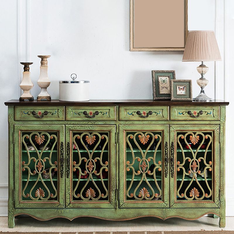 Industrial Cabriole Legs Storage Cabinet Solid Wood Storage Cabinet Clearhalo 'Cabinets & Chests' 'cabinets_chests' 'furn' 'furn_cabinets_chests' 'Furniture' 'Living Room Furniture' 1200x1200_c18efd08-3c86-4ae3-9b5c-0ef4dff0ed2d