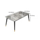 Moderne eettafel ingesteld 1/2/5 pc's metalen frame eettafel en stoelen
