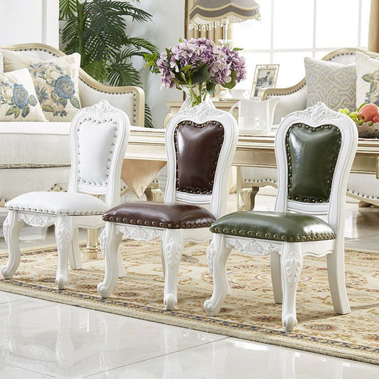 Victoria Style Rubberwood Dining Chairs Kitchen Open Back Dining Chair Set Clearhalo ' kitchen&dining_furn' 'Dining Chairs' 'Dining Tables & Seating' 'dining_chair' 'furn' 'furn_dining_chair' 'Furniture' 'furniture_dining_chair' 'Kitchen & Dining Furniture' 'kitchen' 1200x1200_c18f63ca-4a72-4c85-bcd0-8955b648da60