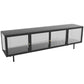 Console TV TV in metallo industriale chiuso con porte