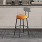 Black Metal Nordic Barstool Low Back Indoor Tall Stool with Upholstered Seat Clearhalo 'Bar Furniture' 'Bar Stools' 'bar_stools' 'furn' 'furn_bar_stools' 'furniture_bar_stools' 'Kitchen & Dining Furniture' 'kitchen&dining_furn' 'kitchen' 'kitchen_furn' Furniture' 1200x1200_c191c881-174f-4eb2-8a3c-c84a031cae76