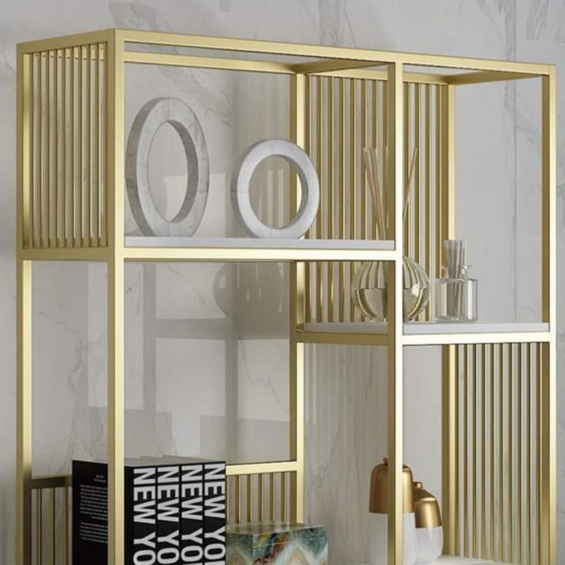 11.81"W Bookshelf Open Back Glam Style Bookcase for Study Room Home Office Clearhalo 'Bookcases' 'furn' 'furn_bookcases' 'Furniture' 'furniture_bookcases' 'kitchen' 'kitchen_bookcases' 'Living Room Furniture' 'Office Furniture' 1200x1200_c191d3e3-a7ca-474f-b830-dc6322f0ff18