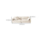 Fabric Sofa with Bolster Pillows Contemporary Apartment Seating