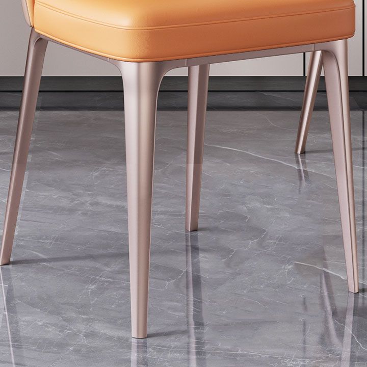 Nordic Glam Style Metal Chairs Dining Armless Chair for Kitchen Clearhalo 'Dining Chairs' 'Dining Tables & Seating' 'dining_chair' 'furn' 'furn_dining_chair' 'Furniture' 'furniture_dining_chair' 'Kitchen & Dining Furniture' 1200x1200_c1935e78-7f5d-4b9c-b626-0f9794994402