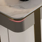 Mesa de acento de la consola de piedra con soporte de acero inoxidable para Hall