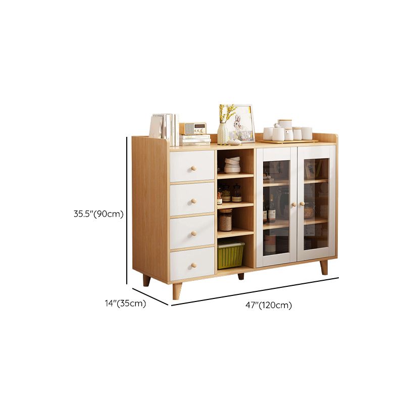 Servidor de comedor de estilo moderno servidor de madera de ingeniería para sala de estar