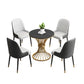 Glam Style 1/3/4/5 Pieces Dining Set Round Sintered Stone Dining Table Set Clearhalo 'Dining Room Sets' 'Dining Tables & Seating' 'dining_room_set' 'furn' 'furn_dining_room_set' 'Furniture' 'furniture_dining_room_set' 'Kitchen & Dining Furniture' 'kitchen&dining_furn' 'kitchen' 1200x1200_c1965d9e-cc10-44a9-b2cd-3ceb62fb9aaa