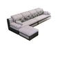Pillow Top Arm Pillowed Back Cushions Sectionals Sofa for Four People