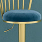Sgabello da bar per bar con bancono di sgabelli rotanti glam con cuscino e pedale