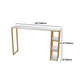 1/3 Pieces Luxurious Rectangular Bar Table Set Artificial Marble Top Pub Table Set