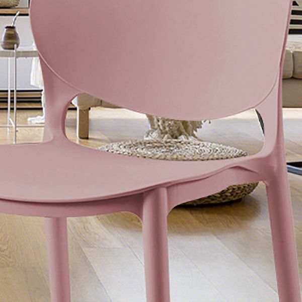 Contemporary Style Dining Chairs Armless Dining Chairs with Plastic Legs for Kitchen Clearhalo 'Dining Chairs' 'Dining Tables & Seating' 'dining_chair' 'furn' 'furn_dining_chair' 'Furniture' 'Kitchen & Dining Furniture' 1200x1200_c19b5325-5a2b-46cb-92c9-8ef6ba897890
