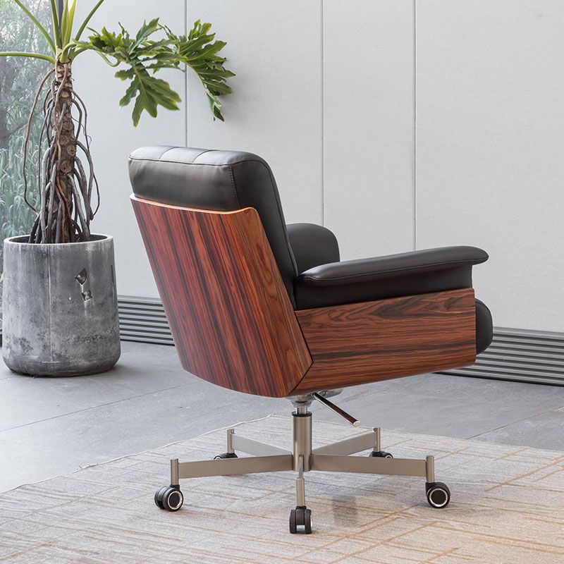 Modern Desk Chair Fixed Arms Upholstered No Distressing Office Chair Clearhalo 'furn' 'furn_office_chair' 'Furniture' 'Office Chairs' 'Office Furniture' 'office_chair' 1200x1200_c19b9476-d330-47d5-a676-78cc0691294e
