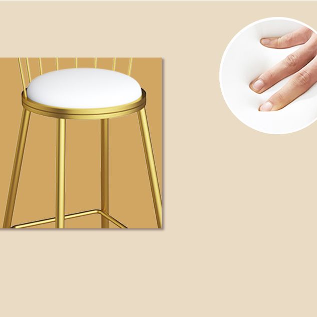 Sgabelli da pranzo in metallo sgabelli da bar scandinavo senza braccio con poggiapiedi