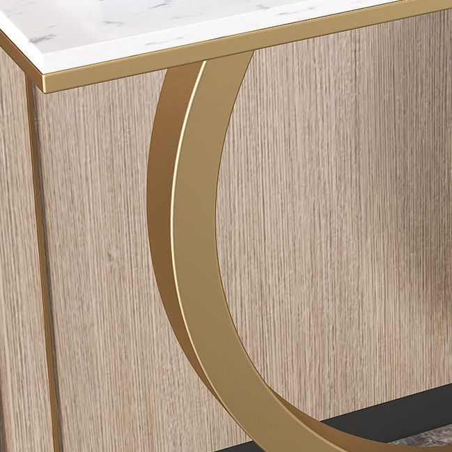 Tabla de acento de consola contemporánea Tabla de consola de sofá rectángulo