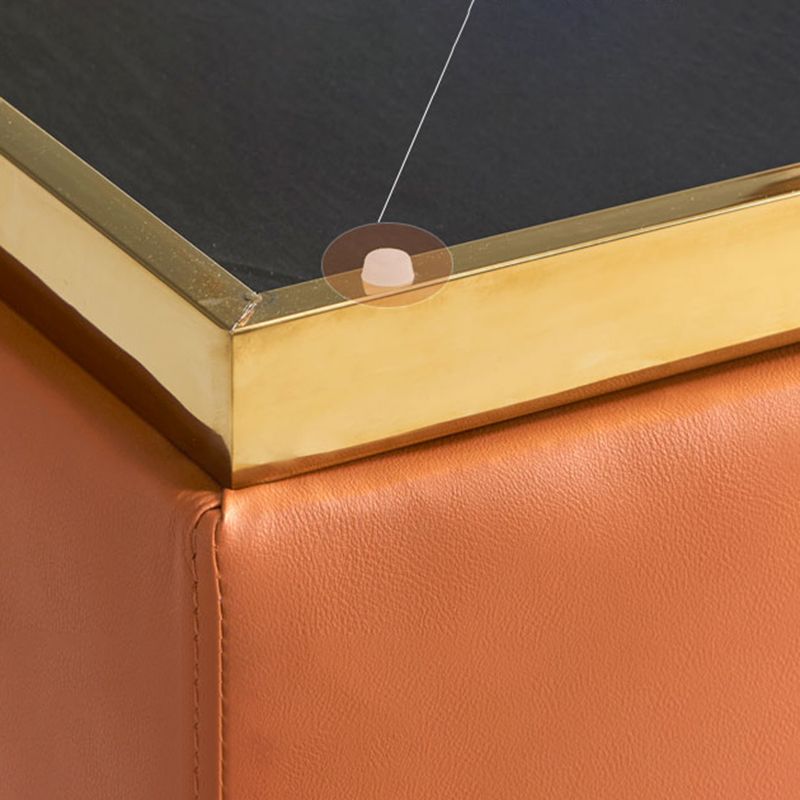 Gorgeous Square Ottoman Pure Color Genuine Leather Water Resistant Footstool Ottoman Clearhalo 'furn' 'furn_ottomans_poufs' 'Furniture' 'Living Room Furniture' 'Ottomans & Poufs' 'ottomans_poufs' 1200x1200_c19eab0f-96de-4310-9197-48037bbdd117