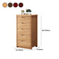 Traditional Solid Wood Storage Chest Dresser Bedroom Vertical Dresser