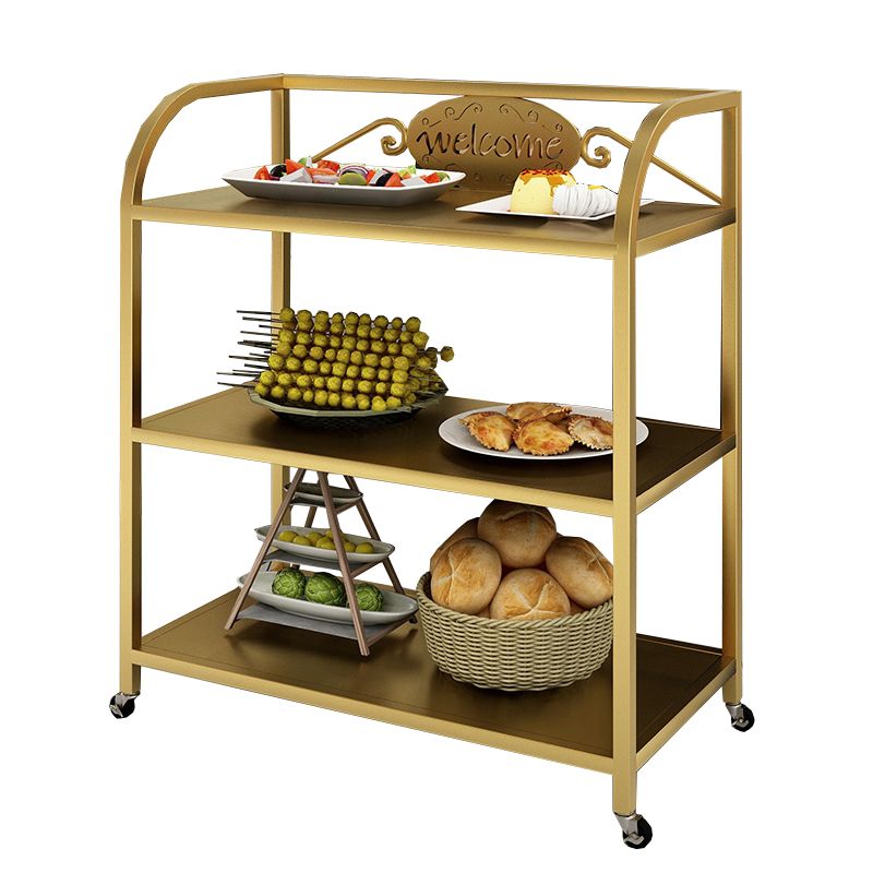 Mesa de preparación de comedor moderno 23.6 "L Mesa de preparación de almacenamiento abierto