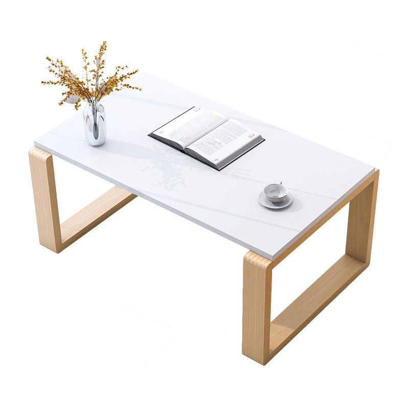 Sled Wooden Coffee Table Nordic Rectangular Single Cocktail Table, 15.75" D x 15.75" H Clearhalo 'Coffee & Accent Tables' 'Coffee Tables' 'coffee_tables' 'furn' 'furn_coffee_tables' 'Furniture' 'Living Room Furniture' 1200x1200_c1a3f604-db48-4bf2-844d-04f738dd13c7