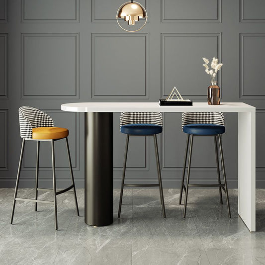 Modern gratis formulier pubtafel set 1/3/4 stukken vaste houten bovenbalktafel set