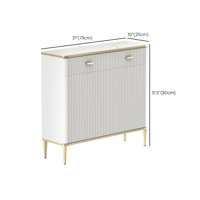 Glam Sideboard Table Stone Sideboard Cabinet with Doors for Kitchen Clearhalo 'buffet_sideboard' 'Buffets & Sideboards' 'furn' 'furn_buffet_sideboard' 'Furniture' 'Kitchen & Dining Furniture' 1200x1200_c1a5b2bf-7063-4d8f-b435-c0b4bf8c0a12