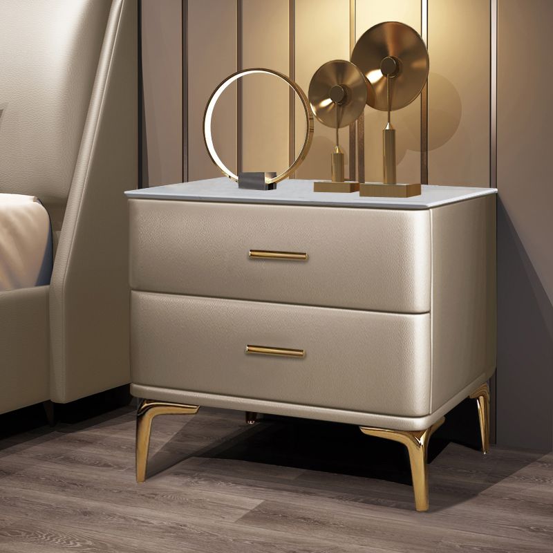 Modernidad de almacenamiento de cajones de madera maciza 2 Cajas de cajones de la cama de cajones