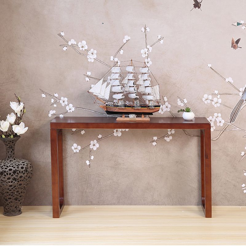 Console moderna della metà del secolo Tavolo da divano rettangolo di rettangolo