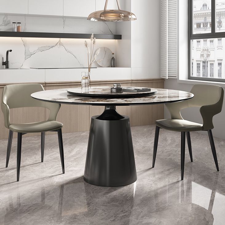 Traditional Luxury Round Dining Table Sintered Stone Table with Metal Pedestal Base Clearhalo ' dining_table' 'Dining Tables & Seating' 'Dining Tables' 'furn' 'furn_dining_table' 'Furniture' 'furniture_dining_table' 'Kitchen & Dining Furniture' 'kitchen&dining_furn' 'kitchen' 'kitchen_dining_table' 1200x1200_c1a8cf7f-62d9-4cfa-a112-eb10c2b9018c