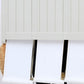 Modern White Cabinet with 6 Drawers Plastic Storage Cabinet for Bedroom