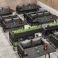 Industrial Dining Room Table Black Metal Base Table for Home Kitchen Dinner Clearhalo ' dining_table' 'Dining Tables & Seating' 'Dining Tables' 'furn' 'furn_dining_table' 'Furniture' 'furniture_dining_table' 'Kitchen & Dining Furniture' 'kitchen&dining_furn' 'kitchen' 'kitchen_dining_table' 1200x1200_c1aac5eb-85ab-4f2d-b9cf-6bf878eecc6e