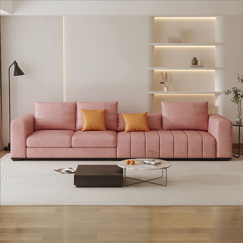 Zeitgenössische Kunstleder Wohnzimmer Square Arm Standard Sitzgelegenheiten