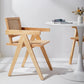 Modern Style Solid Rubberwood Chair Set Open Back Arm Dining Room Chairs Clearhalo ' kitchen&dining_furn' 'Dining Chairs' 'Dining Tables & Seating' 'dining_chair' 'furn' 'furn_dining_chair' 'Furniture' 'furniture_dining_chair' 'Kitchen & Dining Furniture' 'kitchen' 1200x1200_c1ab1c41-59b0-4f90-b086-6366643b2973