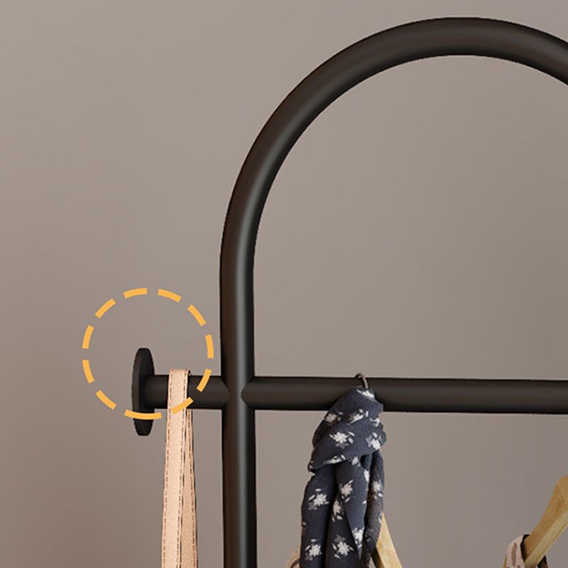 Modern Coat Rack Double Coat Hooks Metal Coat Rack with Marble Bottom Clearhalo 'Entry & Mudroom Furniture' 'furn' 'furn_hall_tree_coat_racks' 'Furniture' 'Hall Trees & Coat Racks' 'hall_tree_coat_racks' 1200x1200_c1accef7-4c6f-4f0b-bfa6-79df1ece97b8