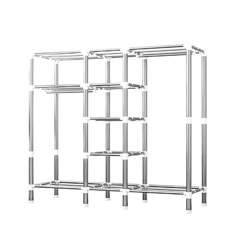 Guardaroba per la casa contemporanea armadio in acciaio in acciaio con scaffali