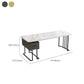 Modern Stone Office Desk Rectangular Shape Task Desk con 1-Drawers para Office