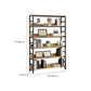 Black Modern Open Back Shelf Bookcase Shelves Included for Home Office Clearhalo 'Bookcases' 'furn' 'furn_bookcases' 'Furniture' 'Office Furniture' 1200x1200_c1b18091-4d8d-4def-bae8-2a700d93e0a5