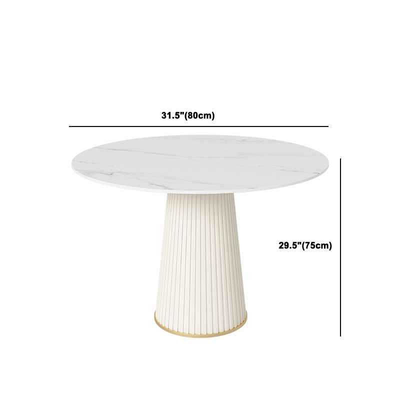 Nordic 1/4/5 Pieces Dining Set Round Stone Dining Table for Dining Room Clearhalo 'Dining Room Sets' 'Dining Tables & Seating' 'dining_room_set' 'furn' 'furn_dining_room_set' 'Furniture' 'Kitchen & Dining Furniture' 1200x1200_c1b4b440-c9ef-405c-a54d-ae3a3fabb04e