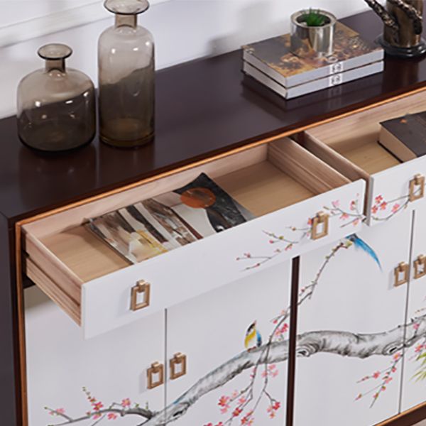 Armadietto di sideboard in legno massiccio con cassetti tavolo da sideboard contemporanei