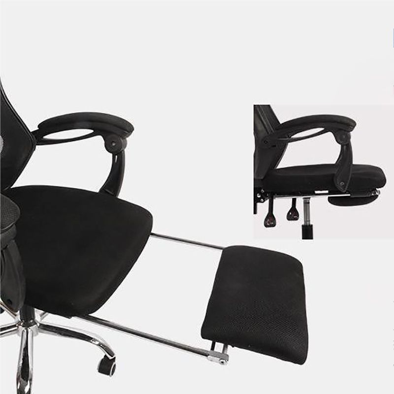 22" breiter moderner Bürostuhl, schwarz gepolsterter Schreibtischstuhl