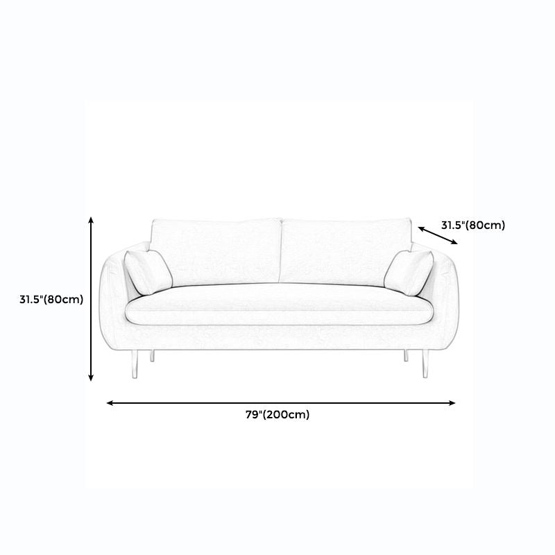 Modernism Standard 4 Legs Sofa Square Arm Sofa for Living Room Clearhalo 'furn' 'furn_sofas' 'Furniture' 'furniture_sofas' 'kitchen' 'kitchen_sofas' 'Living Room Furniture' 'Sofa' 'sofas' 1200x1200_c1b73599-94cf-4578-a9a8-a0b41a273fbb