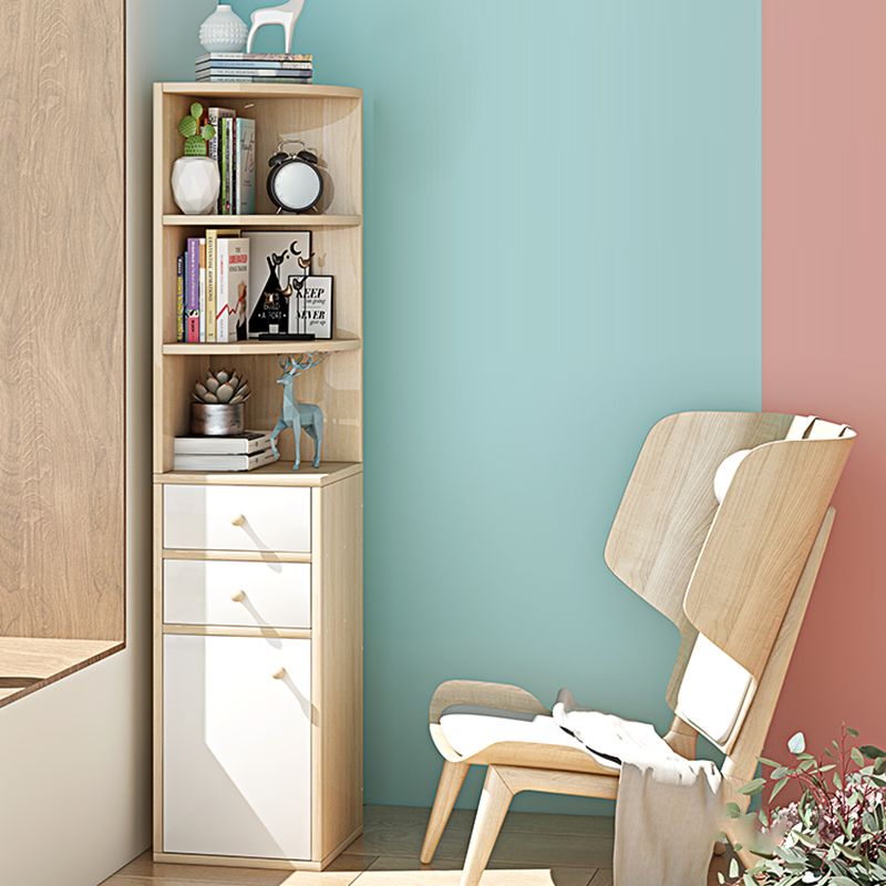 Scratch Resistant Accent Cabinet with 0/1/2 Drawers and Shelves