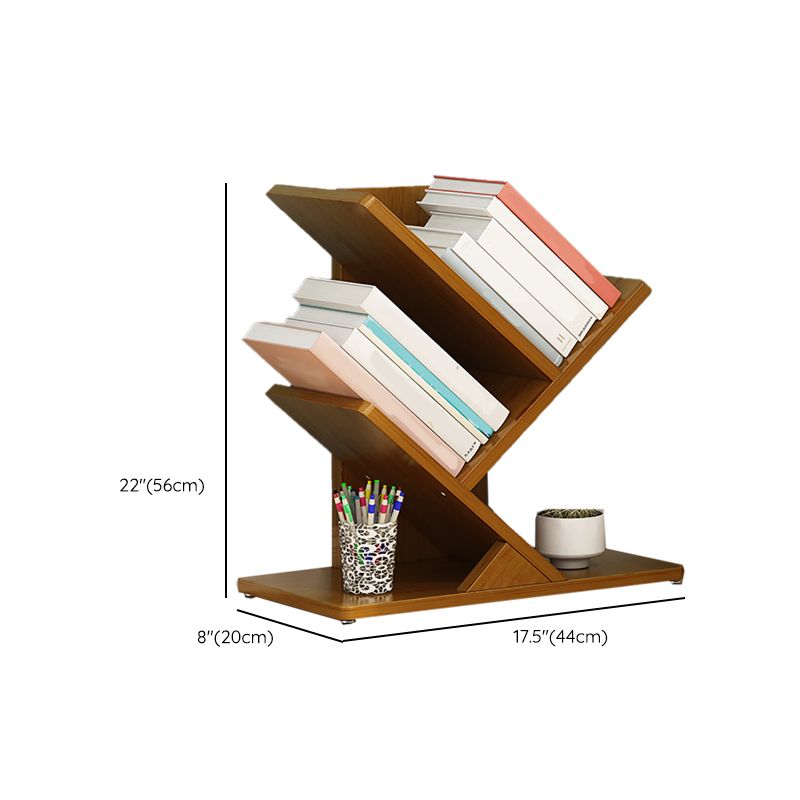 Libreria chiusa in bambù contemporanea verticale per uso domestico per uso domestico