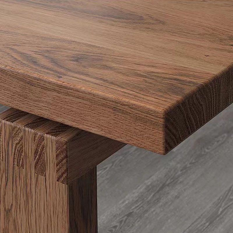 Tavolo da pranzo in stile semplicità tavolo marrone per cucina domestica