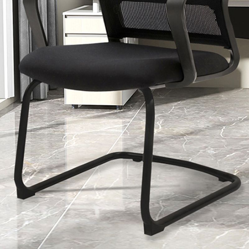 Modern Desk Chair Mesh Computer Chair Mid-Back Chair No Wheels Clearhalo 'furn' 'furn_office_chair' 'Furniture' 'Office Chairs' 'Office Furniture' 'office_chair' 1200x1200_c1be4b29-cc07-4cbb-aa73-2ca43ca7145b