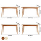 Rectangle Dining Table Contemporary Dinner Room Solid Wood Table with 4-foot Clearhalo ' dining_table' 'Dining Tables & Seating' 'Dining Tables' 'furn' 'furn_dining_table' 'Furniture' 'furniture_dining_table' 'Kitchen & Dining Furniture' 'kitchen&dining_furn' 'kitchen' 'kitchen_dining_table' 1200x1200_c1c006fa-db52-43b8-92c9-ae2cb8f70592