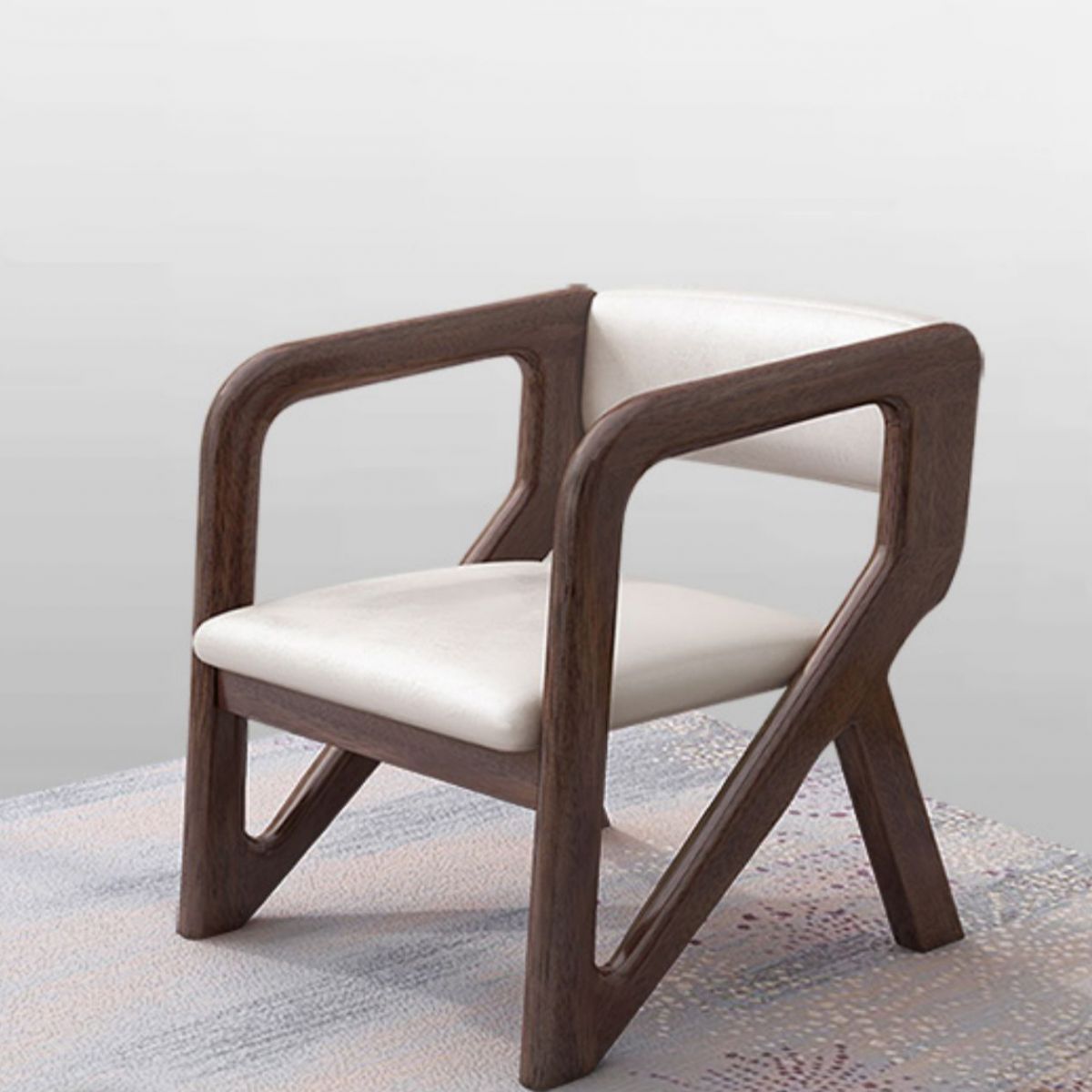 Open Back Arm Chairs Solid Wood Dining Chairs for Dining Room Clearhalo 'Dining Chairs' 'Dining Tables & Seating' 'dining_chair' 'furn' 'furn_dining_chair' 'Furniture' 'Kitchen & Dining Furniture' 1200x1200_c1c02307-7ce6-49d8-8d81-69fa9e079df9