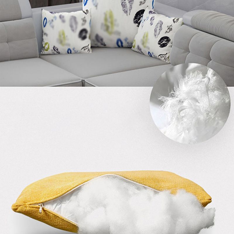 33.46"High Fabric Sloped Arms Sectional Sofa with 2 Cup Holders,White Clearhalo 'furn' 'furn_sectionals' 'Furniture' 'furniture_sectionals' 'Living Room Furniture' 'Sectionals' 1200x1200_c1c03f7b-b140-40ee-a3e1-71414af66a9a