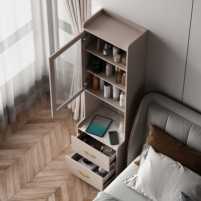 Night-tands de lit en bois faux en bois moderne avec tiroirs