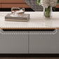 Glam Stone Coffee Table Slate Rectangular Square Cocktail Table in White Clearhalo 'Coffee & Accent Tables' 'Coffee Tables' 'coffee_tables' 'furn' 'furn_coffee_tables' 'Furniture' 'Living Room Furniture' 1200x1200_c1c1e51d-2292-401b-85e0-ed496b2b332a