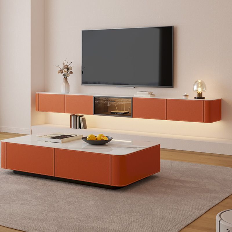 Contemporary TV Console Wall Mounted Stone Media Console for Home Clearhalo 'furn' 'furn_tv_stands_entertainment_centers' 'Furniture' 'Living Room Furniture' 'TV Stands & Entertainment Centers' 'TV Stands & Media Storage Furniture' 'tv_stands_entertainment_centers' 1200x1200_c1c2b2b8-aa89-4553-9847-71195ffcd161